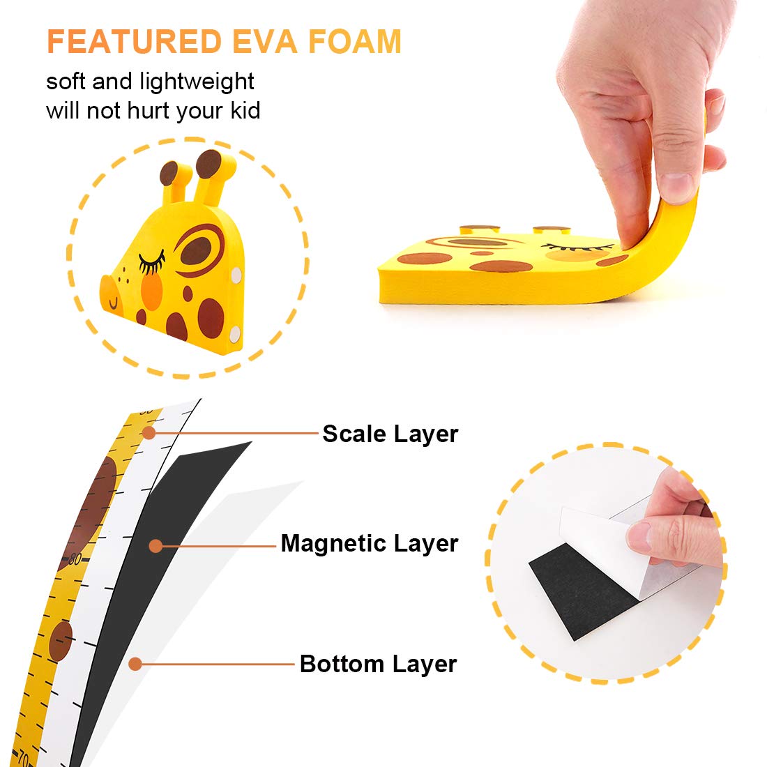 Magnetic Giraffe Height Chart