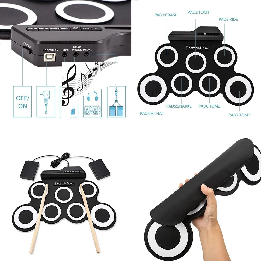 Electronic Drum Pad Kit